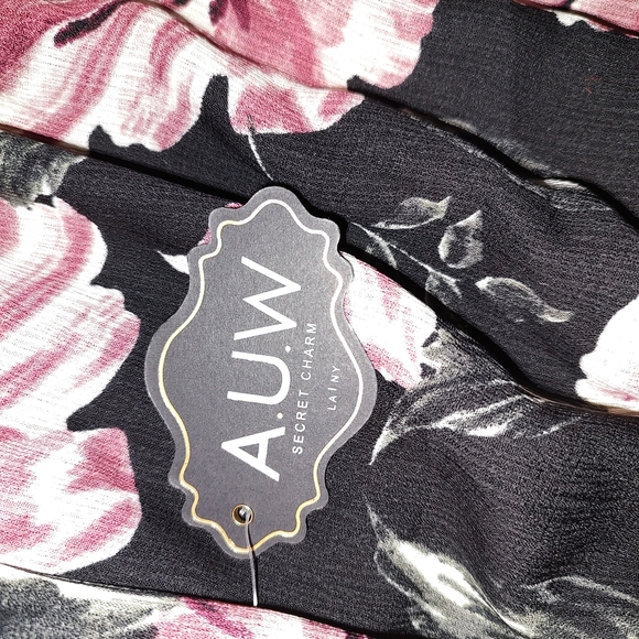 Strapless floral widelegs jumpsuit - Picture 3 of 3